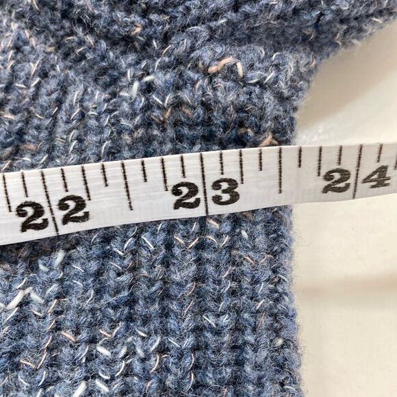 NWT JOSEPH ABBOUD XL Wool Elbow Patch Italian Yarn Cable Grandpacore Zip Sweater - Picture 9 of 10